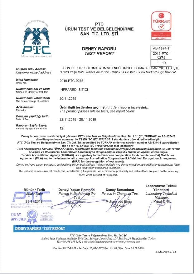 IP67 SERTİFİKASI