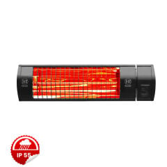 Kısa dalga (Golden IR) teknolojisiyle kırmızı ışık yayan, 4 farklı güç kademeli aktif konumdaki 2000W ELCON EIR-RC 2000 elektrikli infrared açık alan 